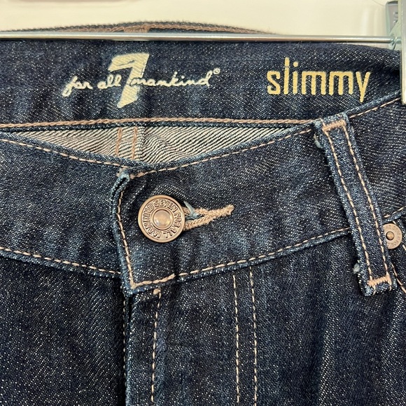 7 For All Mankind Jeans - Mens - Slimmy - Size 34 - JTA511176A/029036 - Picture 4 of 8